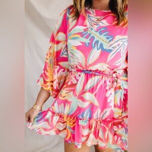 Pink Floral Dress